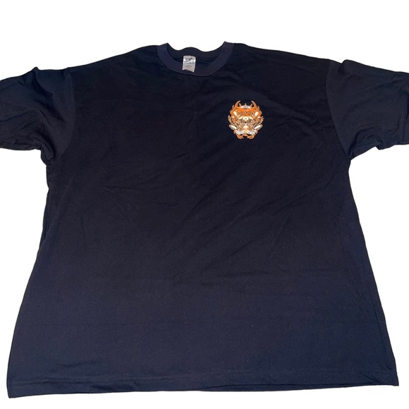 American Biker Image 2010 Bike Week Daytona Beach T-Shirt Black Orange Size 2XL - Picture 2 of 5